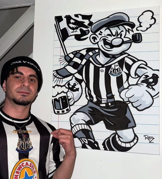 NUFC Popeye OG Painting