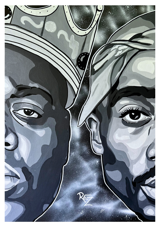 "Biggie & 2Pac" A3 Print