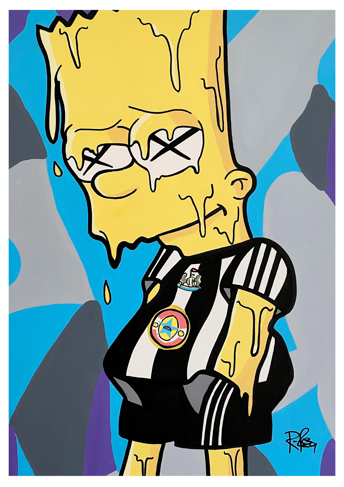 "NUFC BART" A3 Print