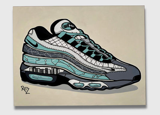 "Dissected Nike AirMax 95" OG Painting